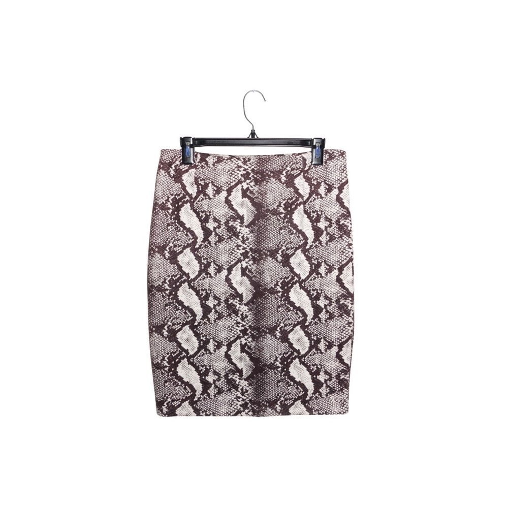 Snakeskin Printed Pencil Skirt